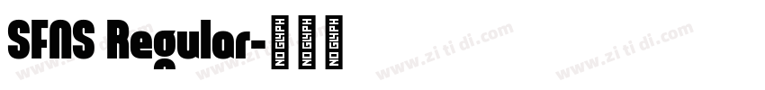 SFNS Regular字体转换